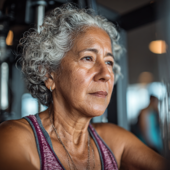 Adultos mayores ejercitándose